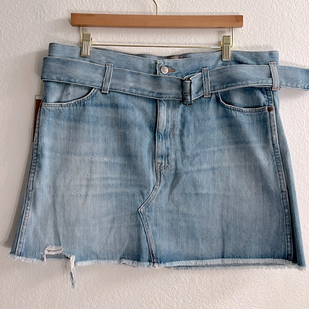 New Polo Ralph Lauren Blue Denim Skirt Size 30 & 28
